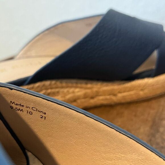 Jack Rogers Slotted Sloane Espadrille Mid Wedge Sandals Women's Size 9.5 - Picture 9 of 9